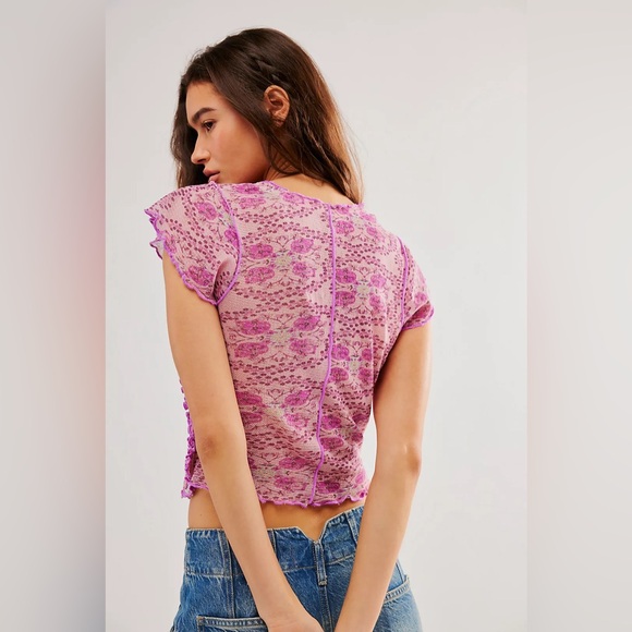 Free People Oh My Baby Tee - Picture 4 of 5